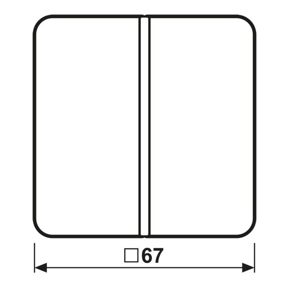 Jung Tastensatz 1-fach aws CD 401 TSA WW