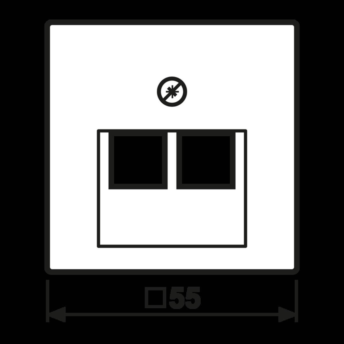 Jung Abdeckung UAE-Dose A 569-2 BFPLUA ANM