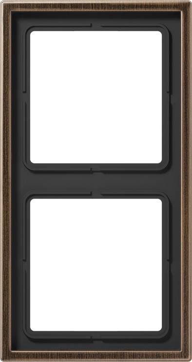 Jung Rahmen 2fach Mess/antik ME 2982 AT