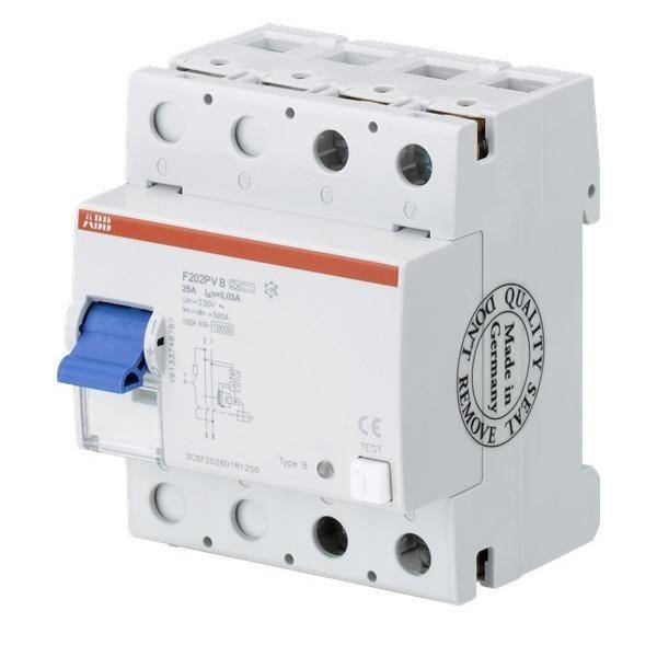 ABB Stotz S&J FI-Schutzschalter F202B+63/0,3
