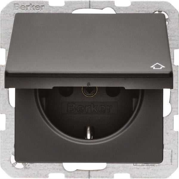 Berker SCHUKO-Steckdose anth/sa 47516066