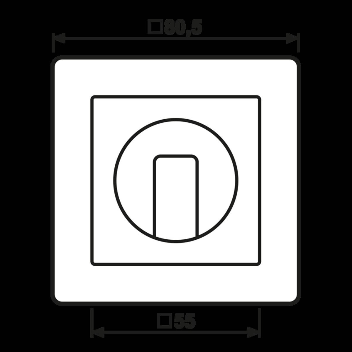 Jung Abdeckung, volle Platte AS 1541 WW