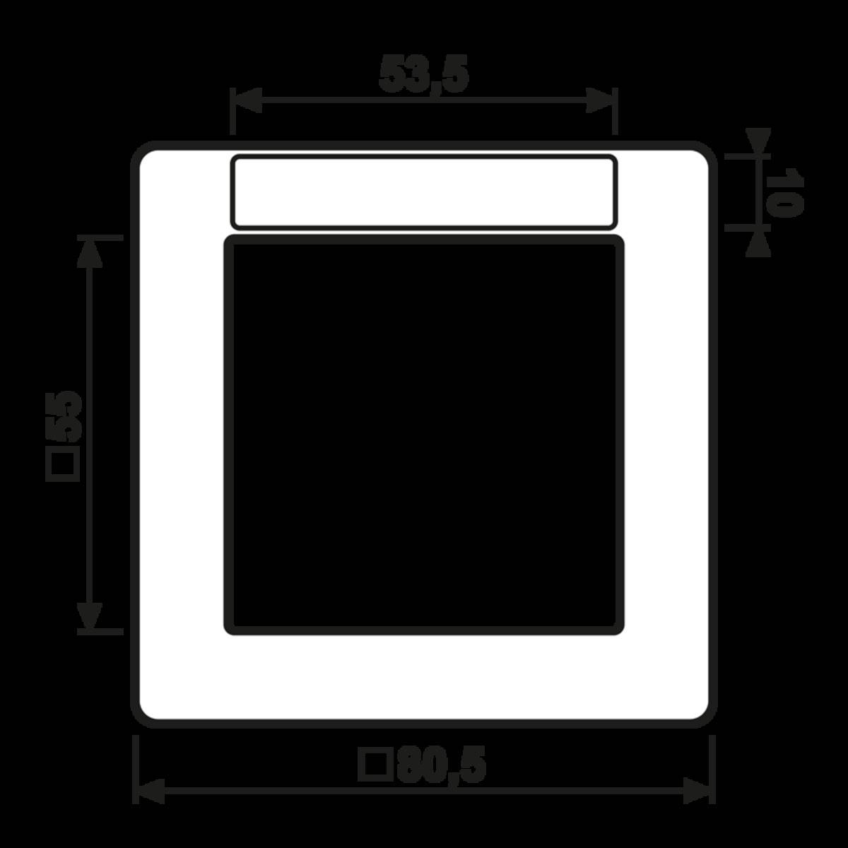 Jung Rahmen, 1fach senkr. AS 581 BF INA WW