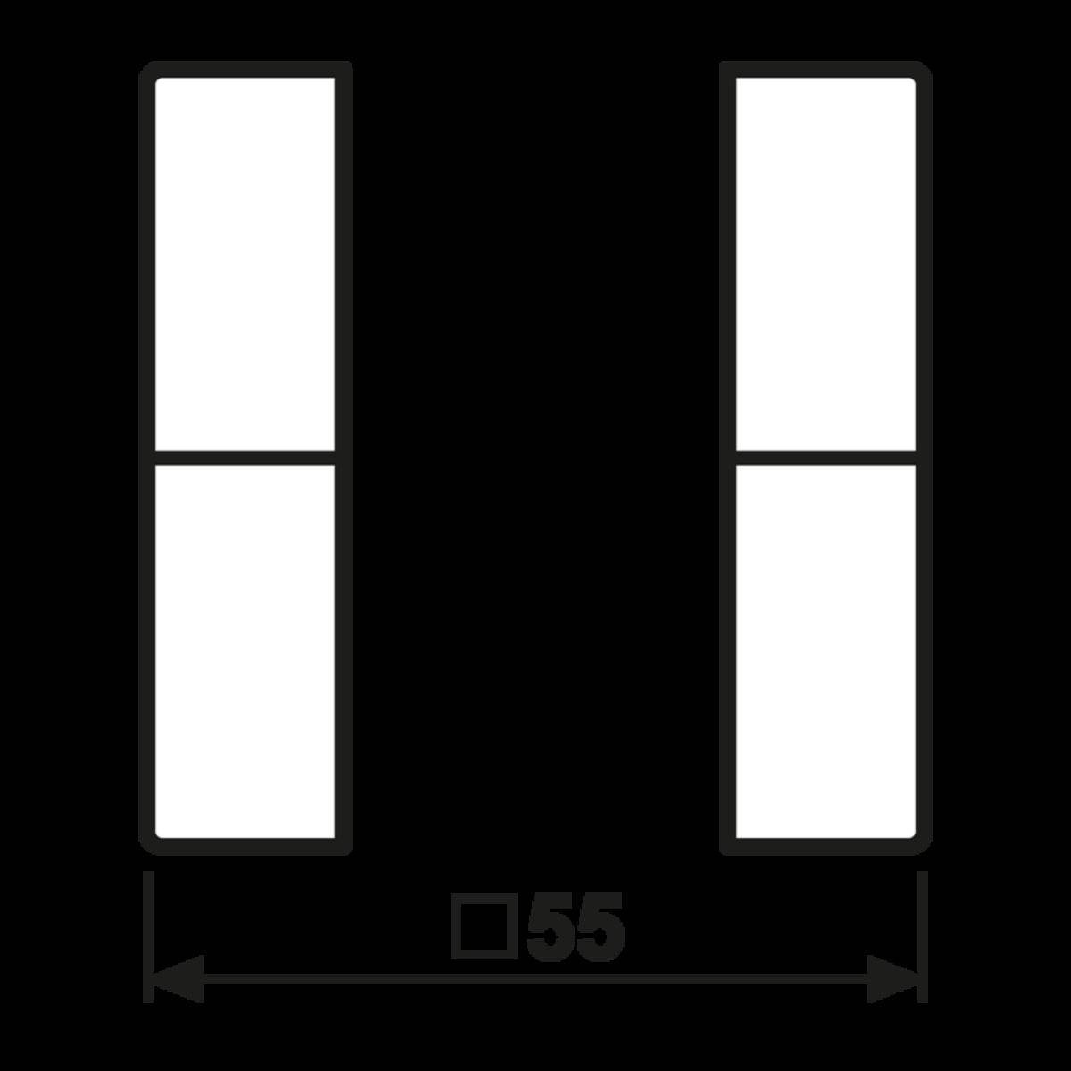 Jung Tastensatz, 2fach A 502 TSA WW