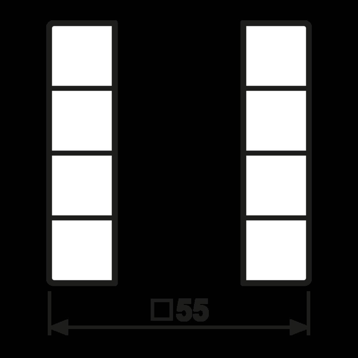 Jung Tastensatz, 4fach A 504 TSA WW