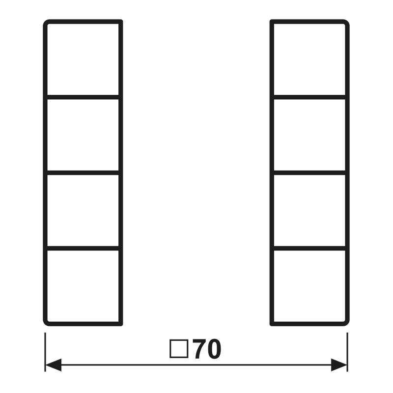 Jung Tastensatz 4-fach AL 2504 TSA D