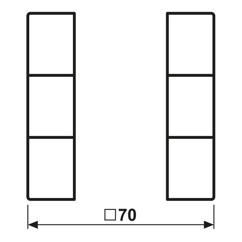Jung Tastensatz, 3fach GCR 2503 TSA