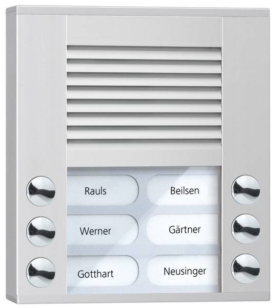 TCS Tür Control Audioaußenstation 2-reihig PES06-EN/04