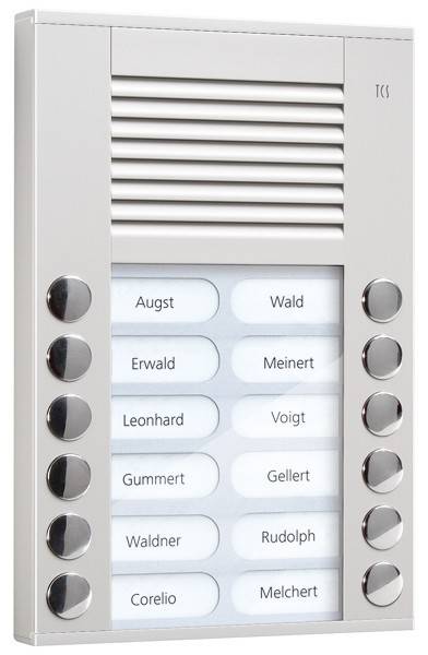 TCS Tür Control Audioaußenstation 2-reihig PES12-EN/04