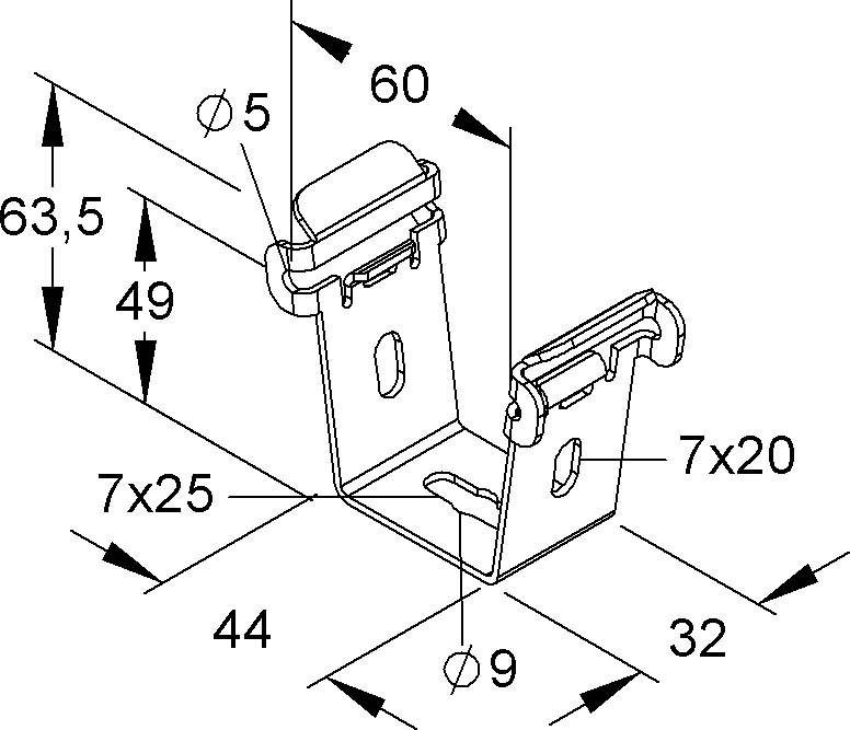 Niedax Universalträger GTUT 50 FG