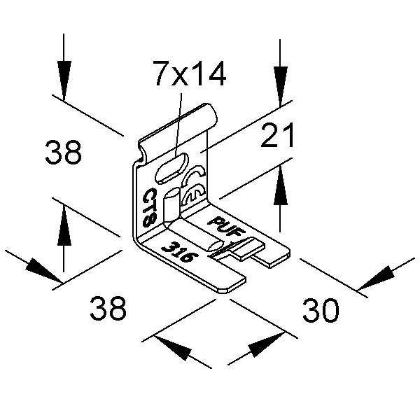 Niedax Auslegerbefestigung GTWAB 50 FG