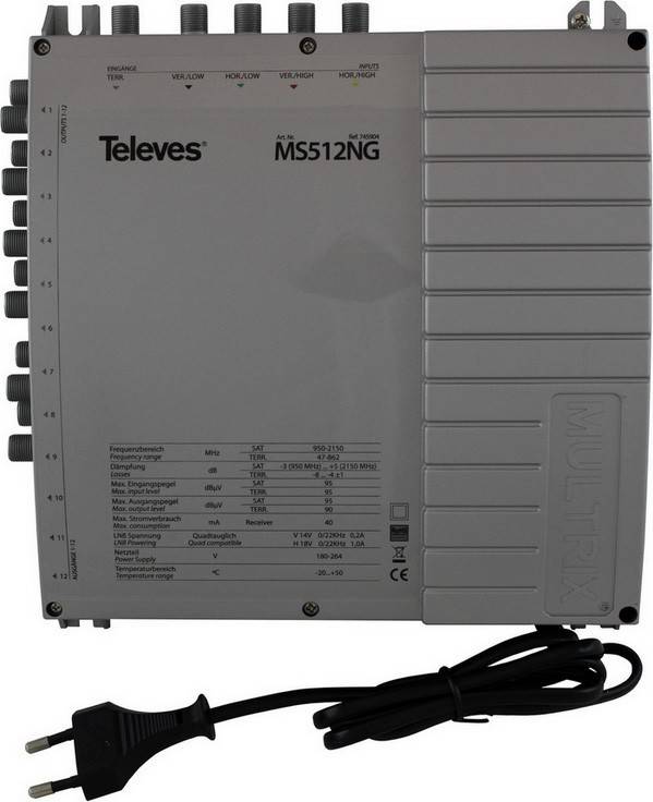 Televes Multischalter MS512NG