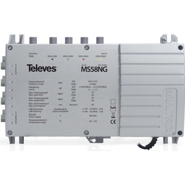 Televes Multischalter MS58NG