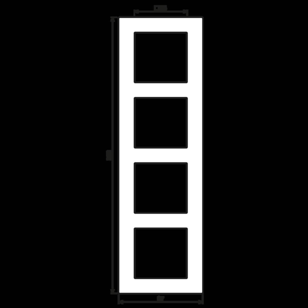 Jung Rahmen 4-fach AC 584 BF ANM