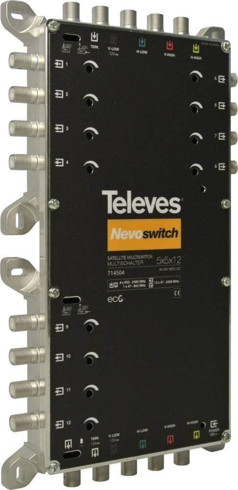 Televes Multischalter 5 in 12 Guß MS512C