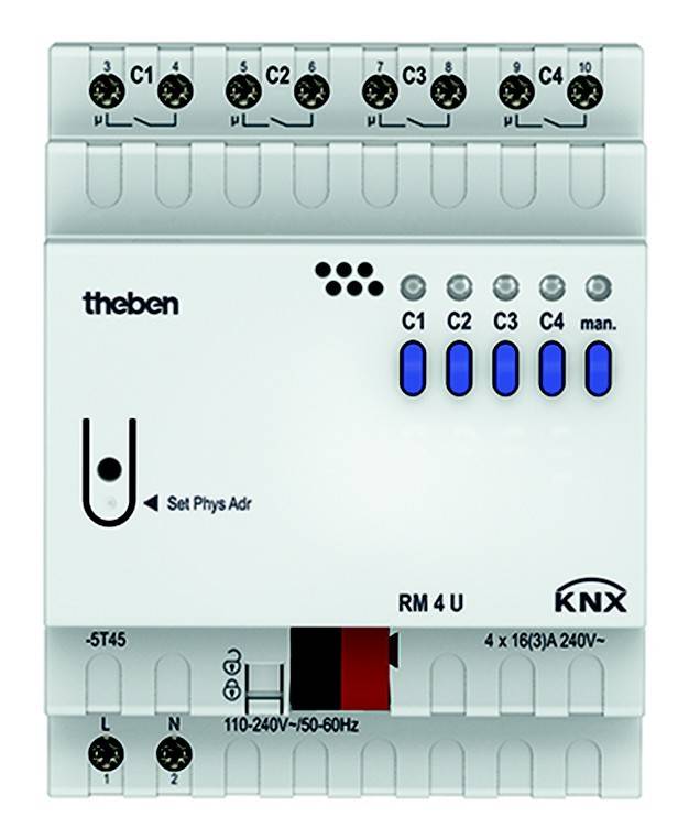 Theben Schaltaktor RM 4 U KNX