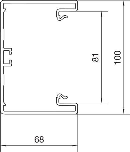 Tehalit Brüstungskanal-Unterteil BRH6510019016