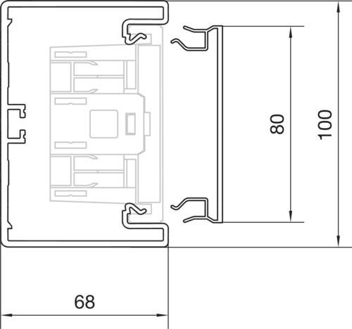 Tehalit Brüstungskanal-Unterteil BRH6510019016