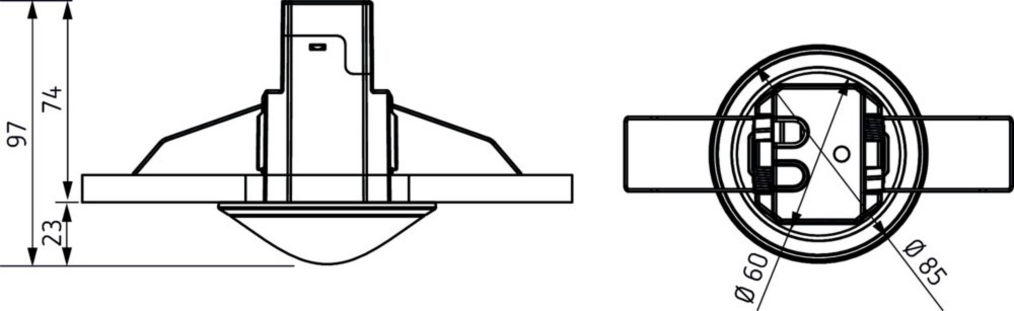 Theben Bewegungsmelder theMovaS360-100DE WH