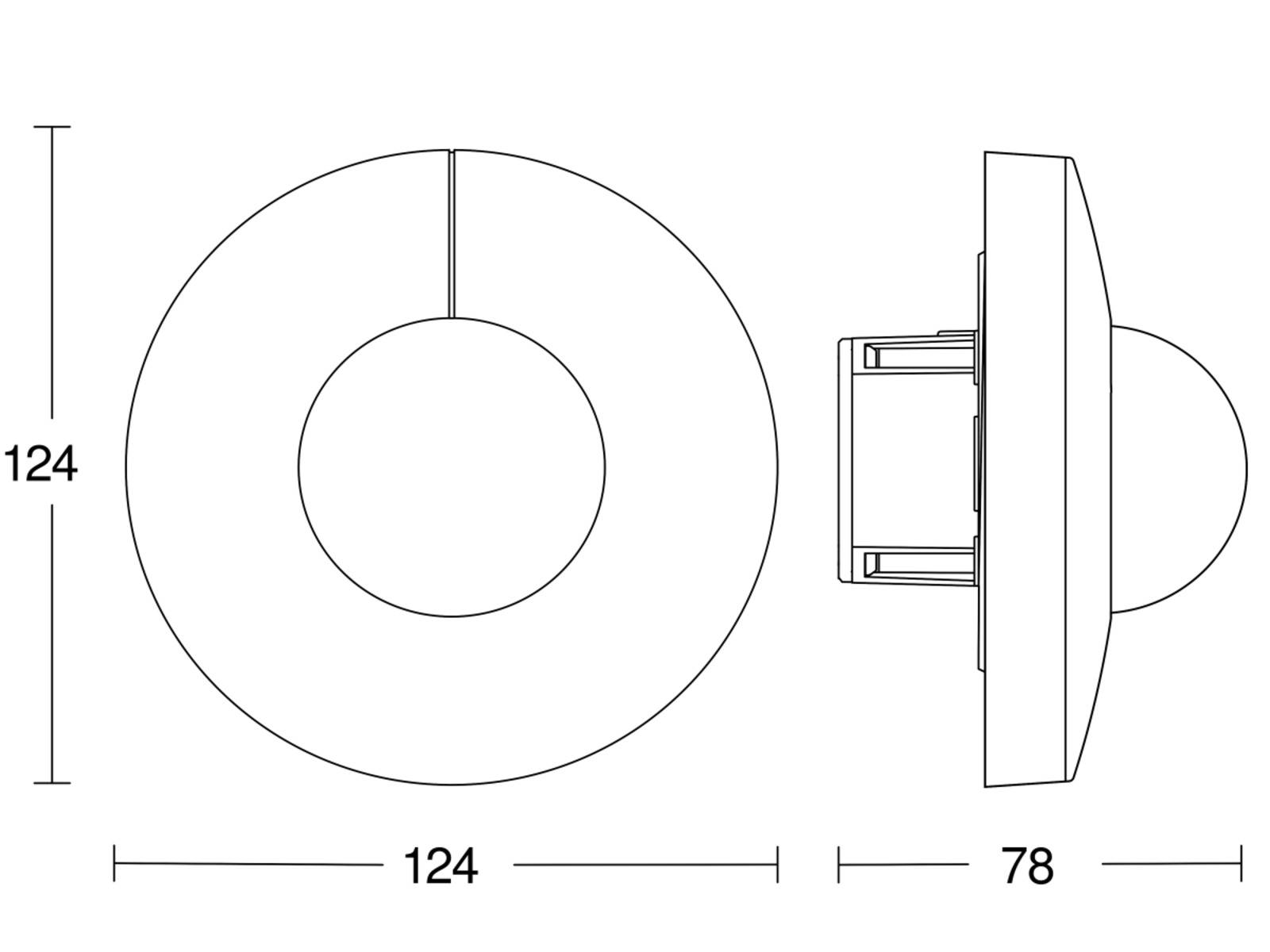 Steinel Bewegungs- u Präsenzmelder IS 3360-R UP WS KNX