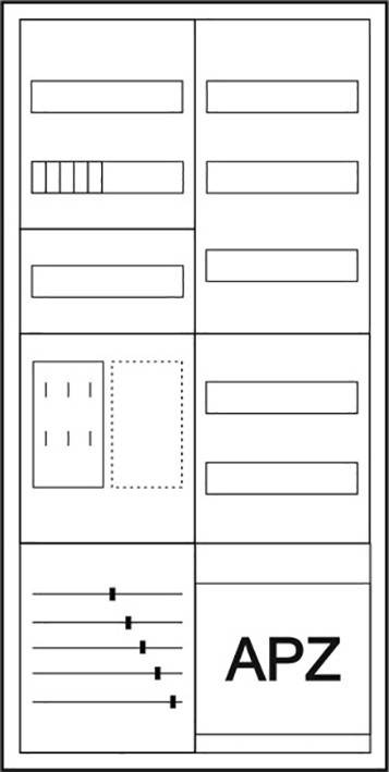 Eaton Zähler-Komplettschrank ZSD-ZV-1100-BKEI/APZ