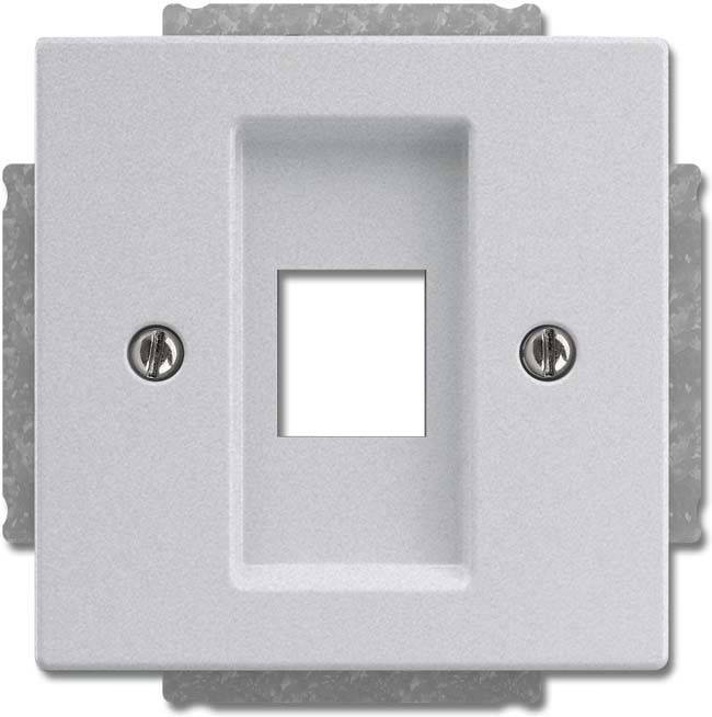 10 Stk. Busch-Jaeger Zentralscheibe alusilber 2561-83