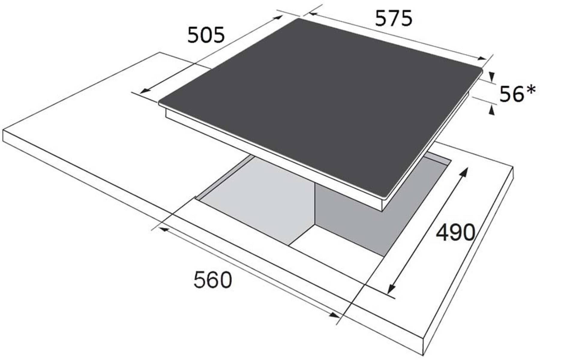 Amica EB-Autark-Kochfeld KMC 744 600 E