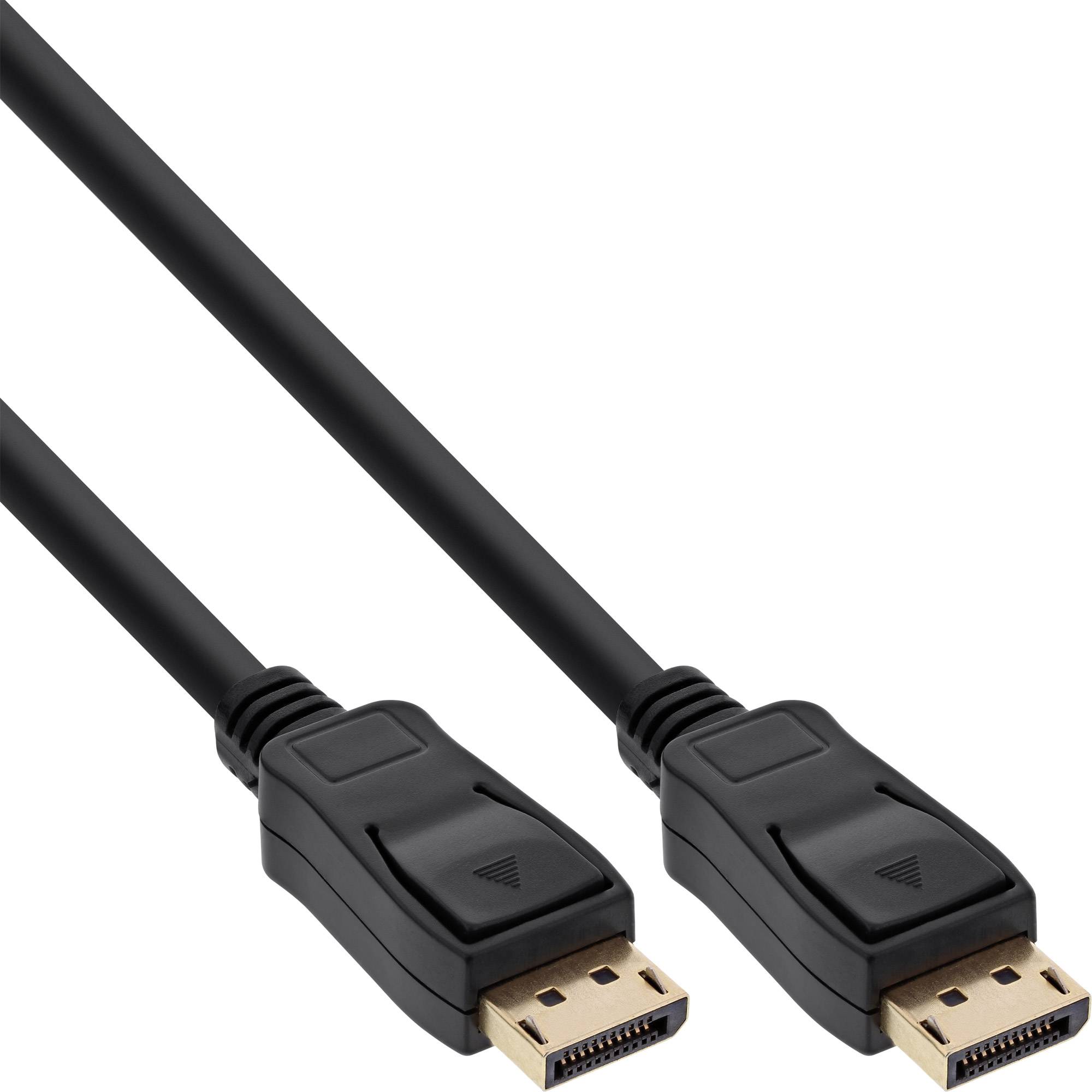 INLINE - DisplayPort Kabel - schwarz - vergoldete Kontakte - 10m