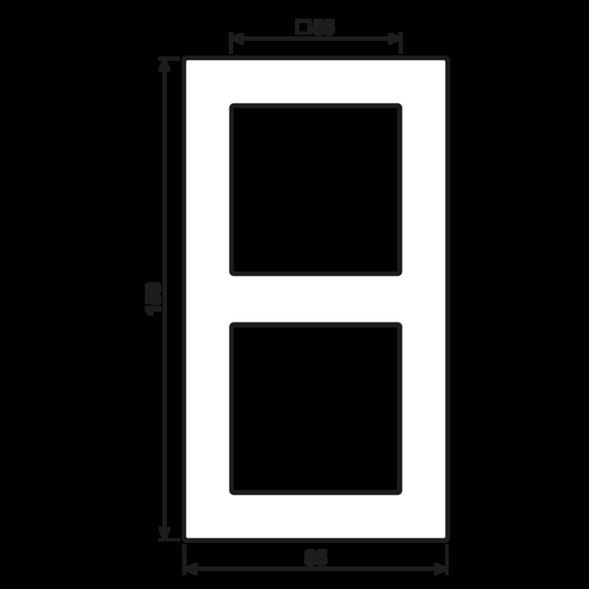 Jung Rahmen 2-fach A 5582 BF AL