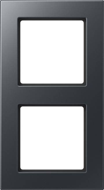 Eine metallische Nummer '8' mit einer glatten, grauen Oberfläche, füllt den Rahmen.