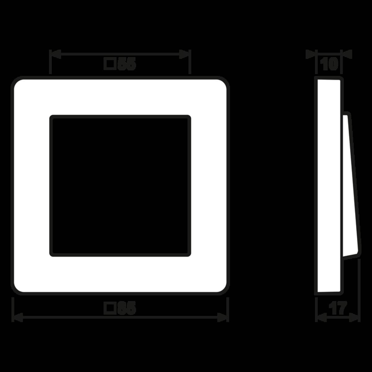 Jung Rahmen 1-fach AF 581 BF WWM