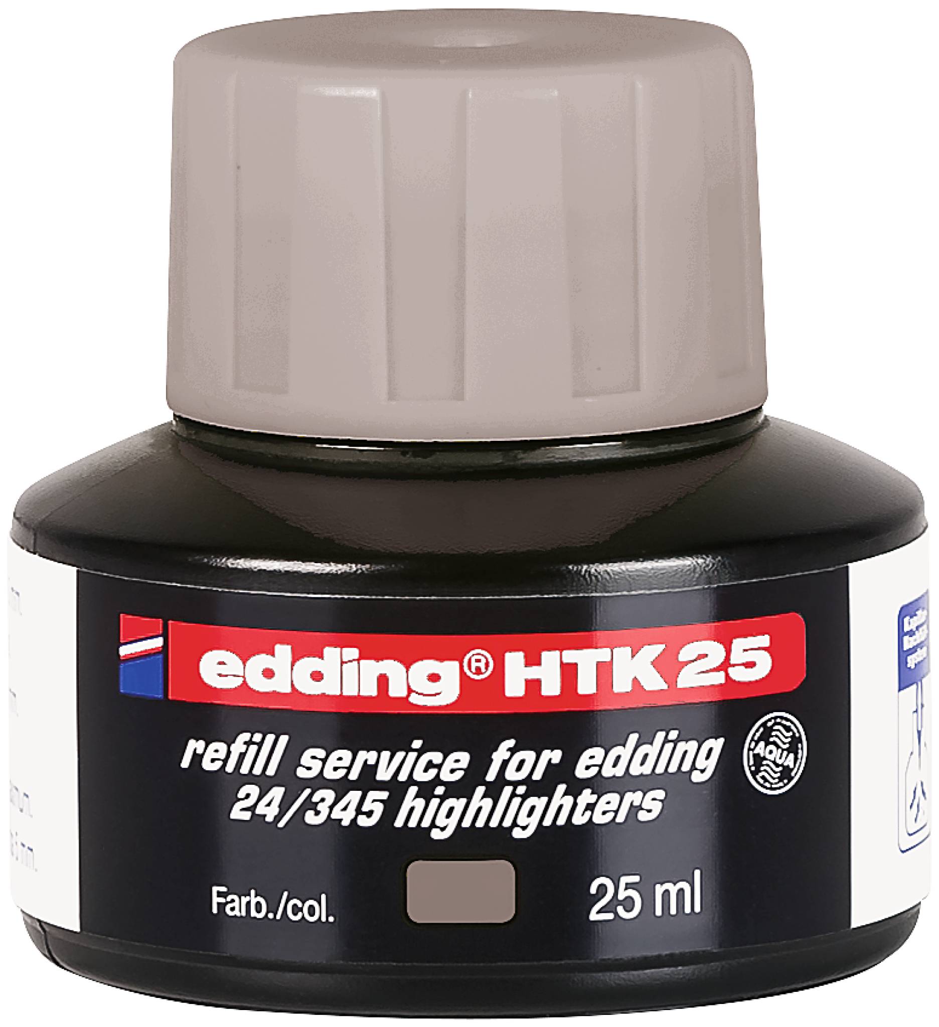 edding HTK 25 Nachfülltinte Textmarker grau