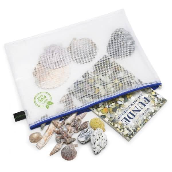 Reißverschluss-Beutel A4 mit Zip PVC-frei blau