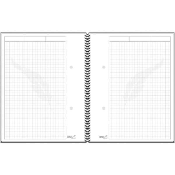 Spiral-Notizbuch A5 -notes carbon black- kariert 96 Blatt