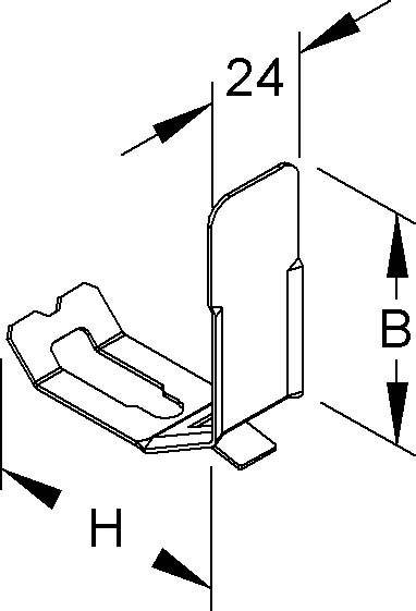 Niedax Kabelhalteklammer LHS 60.100 E2