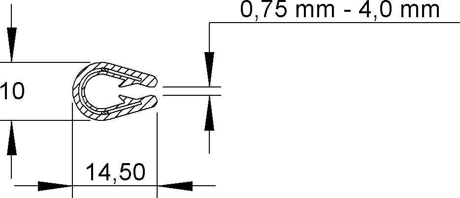 Niedax Kantenschutzband RKBA 10 E4