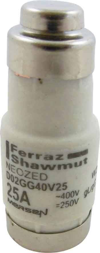 Mersen Sicherungseinsatz NEOZED D02GG40V25
