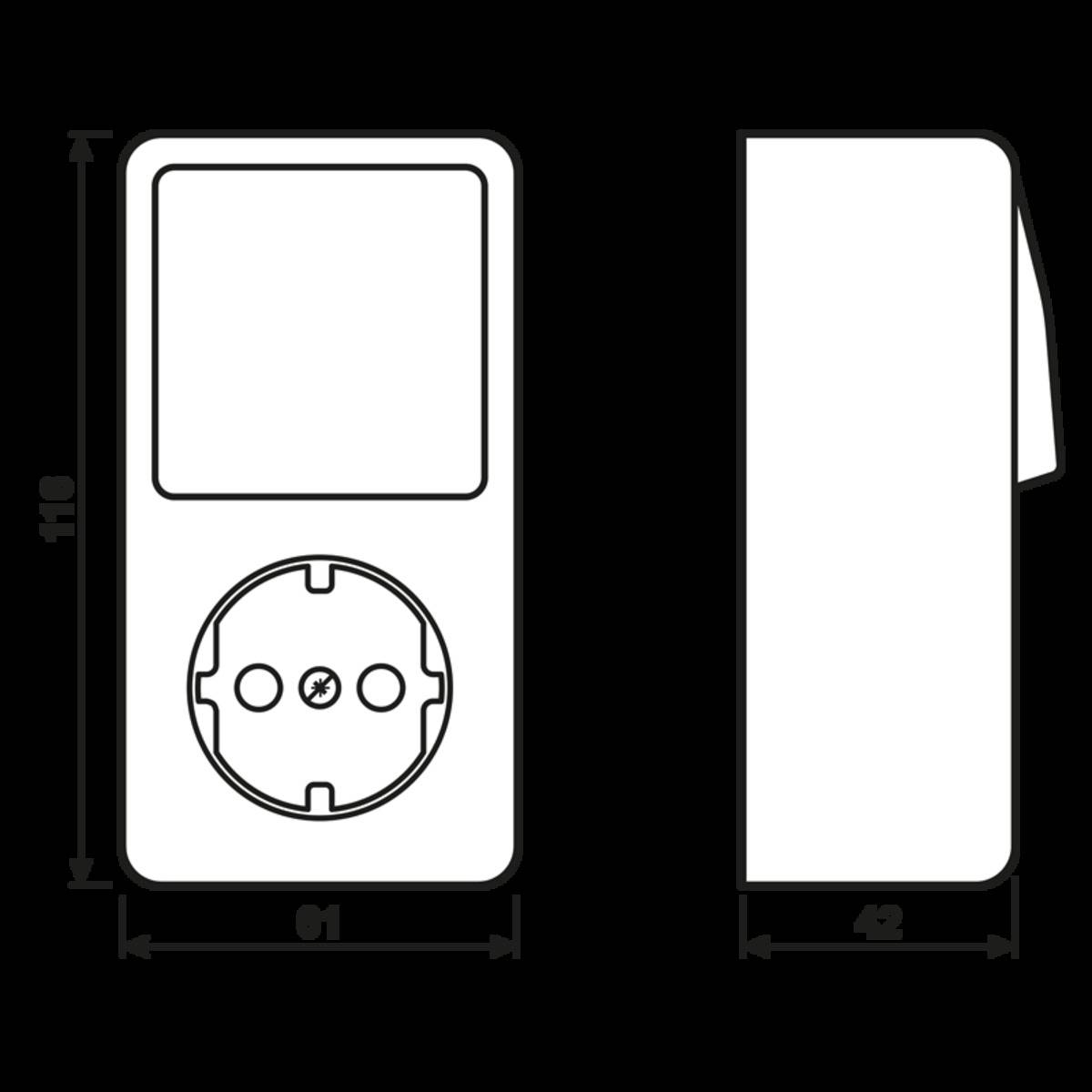 Jung SCHUKO-Steckdose 676 A WW