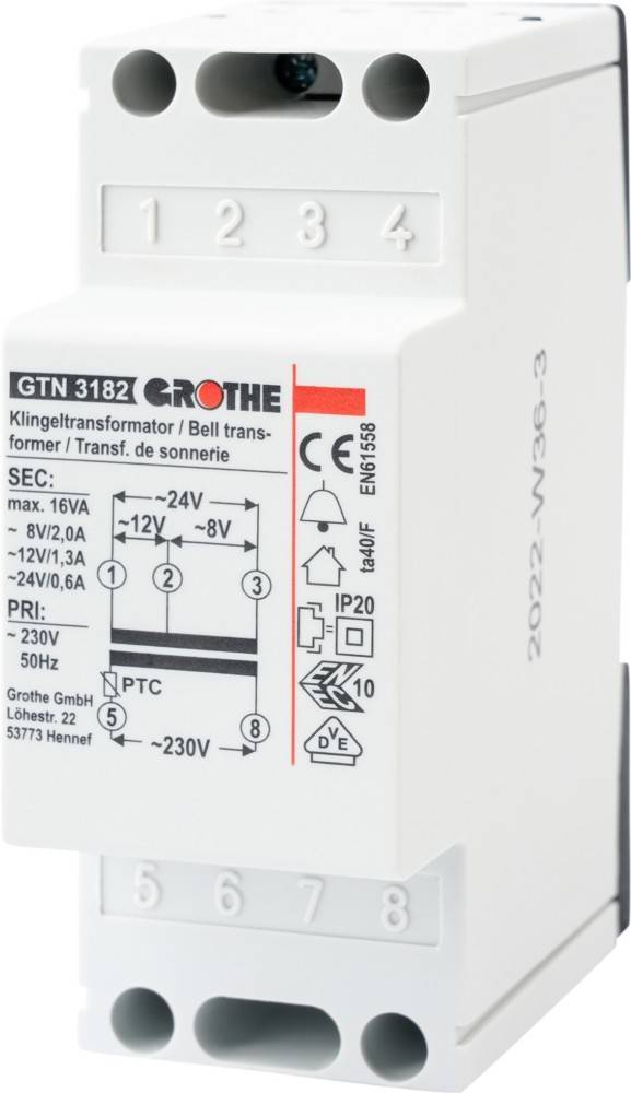Grothe Klingeltransformator GTN 3182