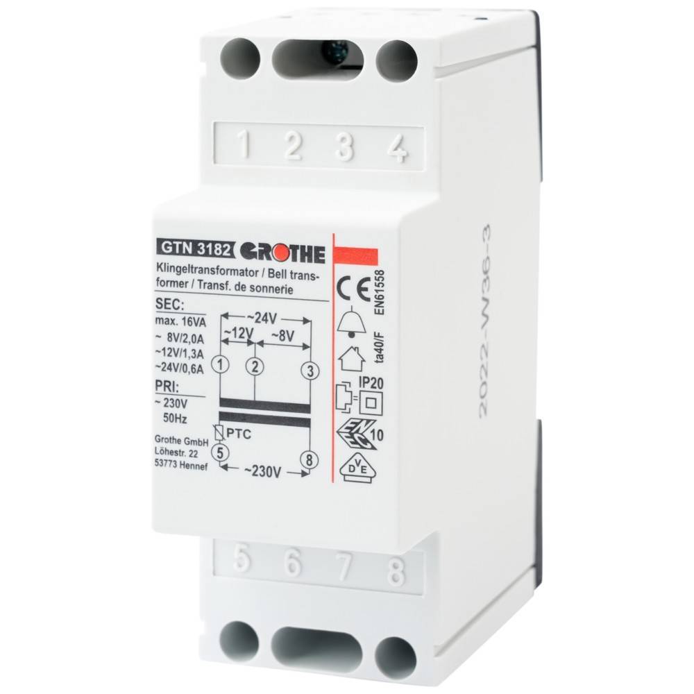 Grothe Klingeltransformator GTN 3182