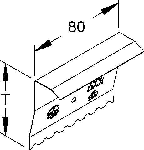 Niedax Stoßstellenverbinder DSTE 170-78T60