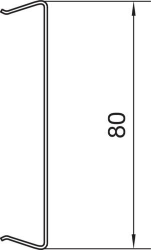 Tehalit Brüstungskanal-OT BRS 0802 lgr