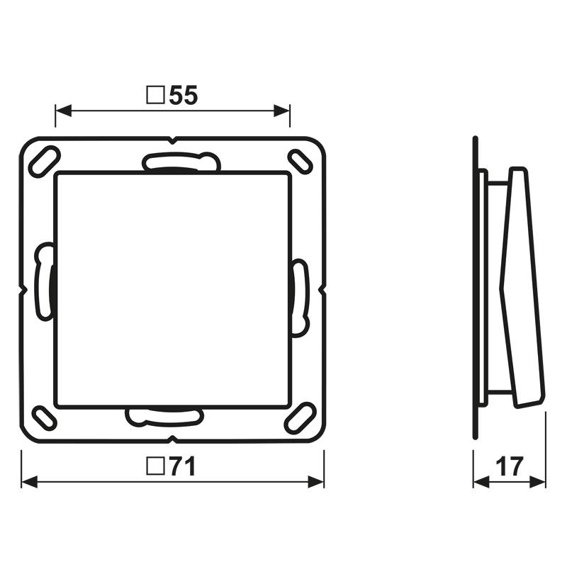 Jung Funk-Wandsender BLE A 590 WW
