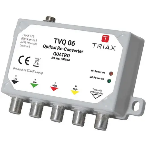 Triax Opto-Quattro-Rückumsetzer TVQ06 Triax Opto-Quattro-Rückumsetzer TVQ06