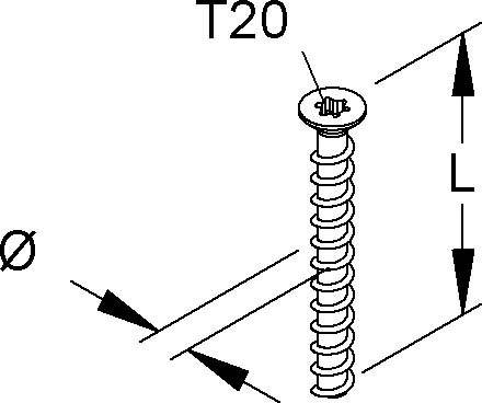 Niedax Schraubanker NSA 5X40/SK-T20 V