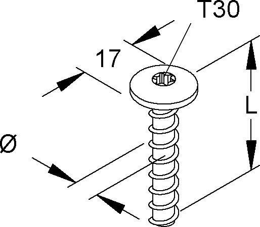 Niedax Schraubanker NSA 7.5X40/FKG-T30 V
