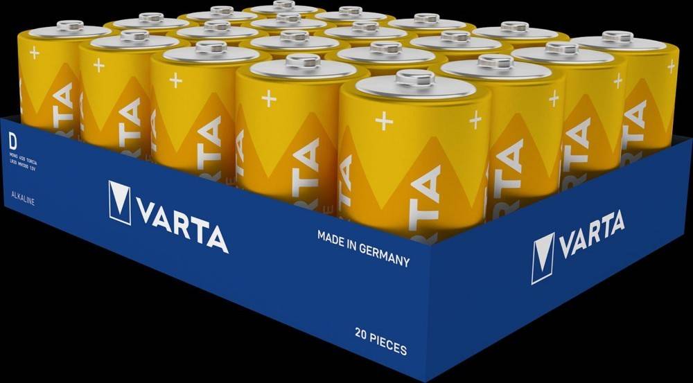 20 Stück Varta Cons.Varta Batterie Longlife D 4120 Stk.1