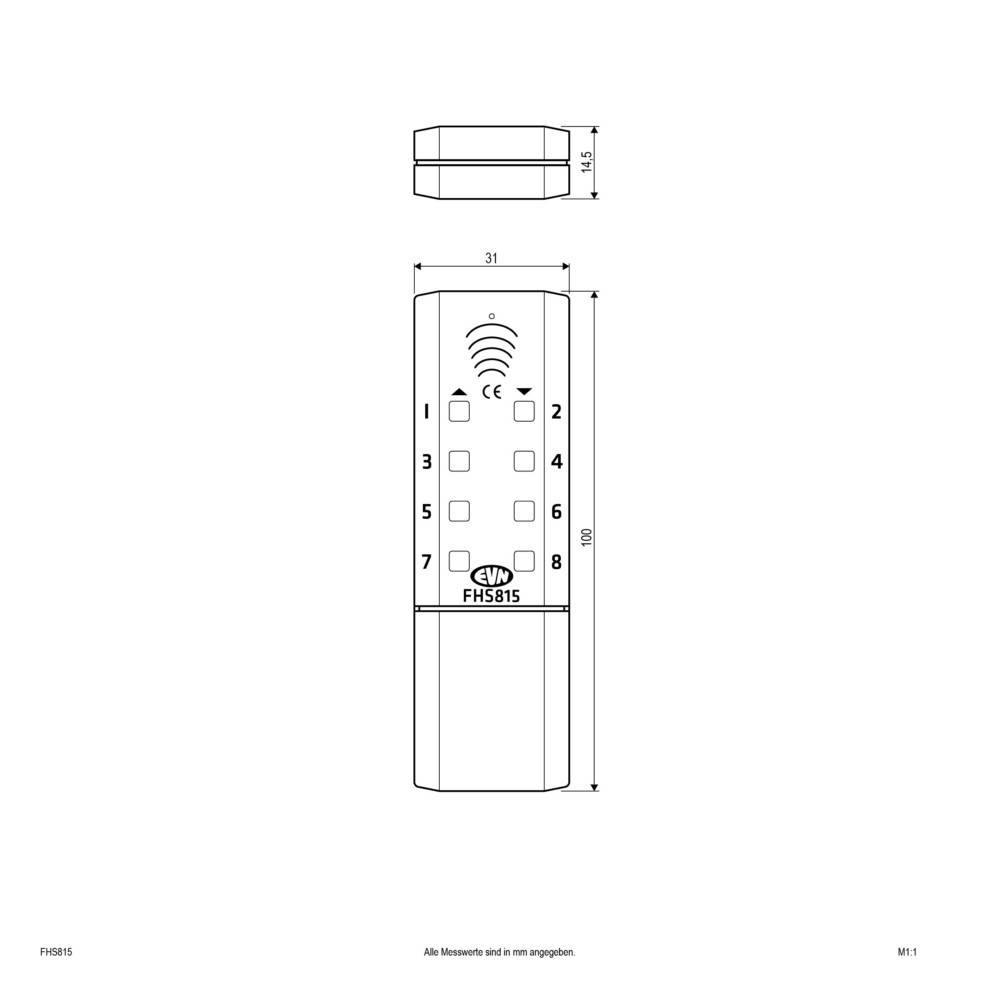 EVN Lichttechnik Funk-Handsender FHS 815