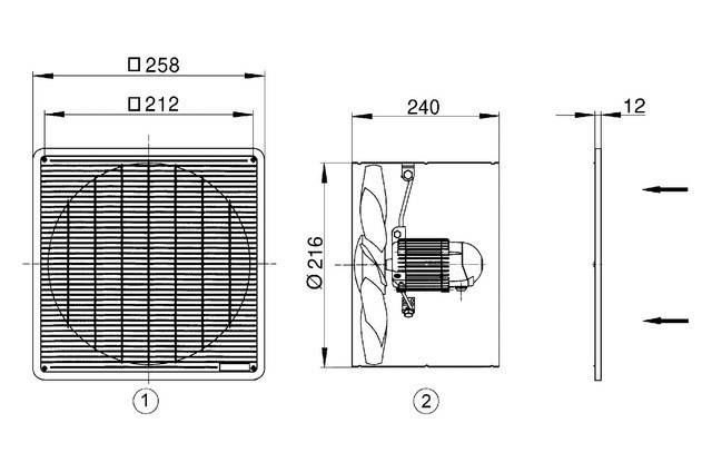 Maico Wandeinbau-Ventilator EZF 20/4 E