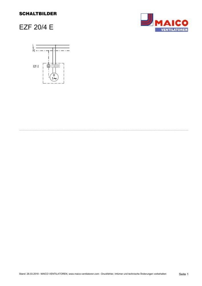 Maico Wandeinbau-Ventilator EZF 20/4 E